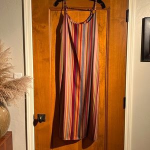 Chepe Dress Striped Midi Length Size M